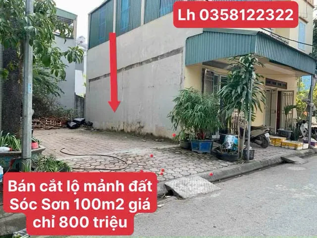 CẮT LỖ CHỈ 800 TRIỆU – HIẾM CÓ KHÓ TÌM! Đất Trung Giã, Sóc Sơn 100m², full thổ cư, ô tô đỗ cửa