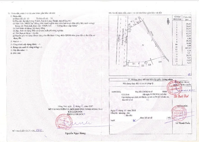 Bán Đất 10838m2 có sẵn 10000 m2 thổ cư giá 250 tỷ tại Thị trấn Long Thành Huyện Long Thành Đồng Nai