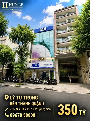 [ 7,2 m x 29m ] Mặt Tiền Lý Tự Trọng Bến Thành Quận 1