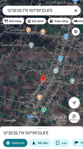 Bán Đất 364.2m2 có sẵn 100 m2 thổ cư giá 986 triệu tại Xã Hòa Khánh Thành phố Buôn Ma Thuột Đắk Lắk