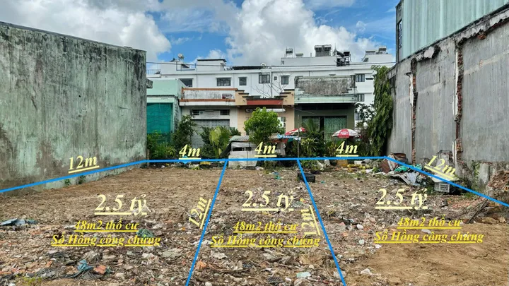 ĐẤT NỀN THỔ CƯ MẶT TIỀN HẺM THÔNG - TRUNG TÂM CHỢ CÁI VỒN