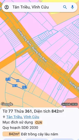 Bán 824m2 đất sổ riêng giá 2.2 tỷ tại Đường Ông Binh. Thương lượng trực tiếp chủ