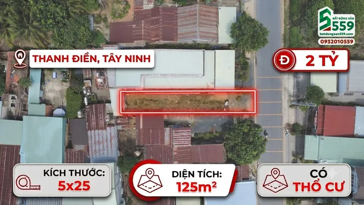 Chính chủ cần bán bất động sản tại Khu Phố Hiệp Định, Phường Hiệp Tân, Thị xã Hòa Thành, tỉnh Tây Ninh