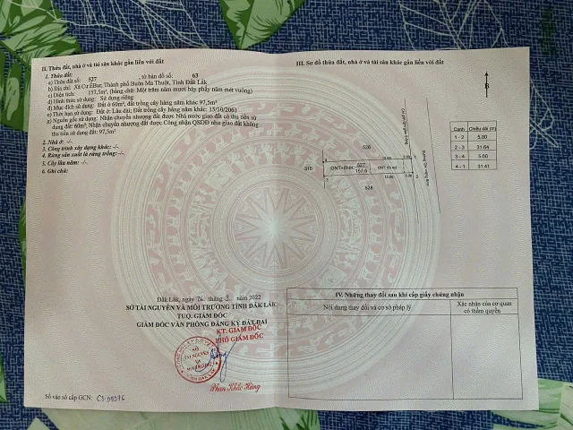 BÁN ĐẤT THÔN 8, CƯ ÊBUR – NGAY GẦN CHỢ