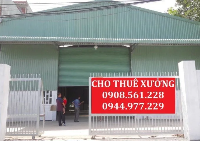 NHÀ XƯỞNG CHO THUÊ PHƯỜNG AN PHÚ ĐÔNG QUẬN 12 DT: 500M GIÁ 34 TRIÊU/THÁNG LH: 0944977229