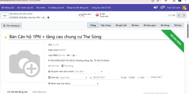 Bán Căn hộ chung cư 50m2 giá 3.1 tỷ tại - Chọn - Phường Thắng Tam Thành phố Vũng Tàu Bà Rịa - Vũng Tàu