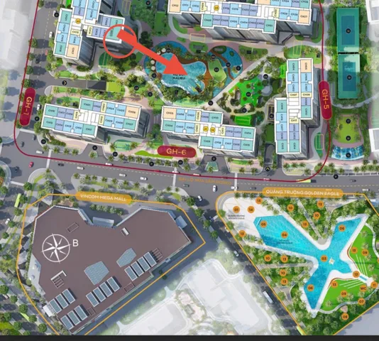 Căn hộ 2PN+ tại Glory Heights - Giá siêu hời ~3,8 tỷ - 69,5m2 view pháo hoa, hướng mát