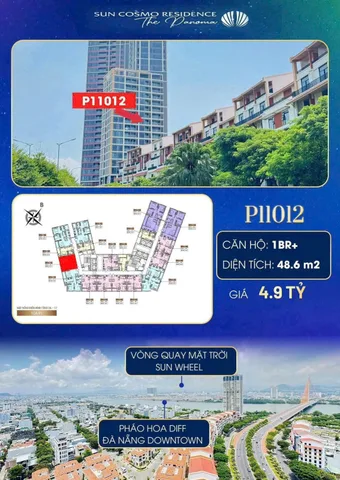 Bán Căn hộ chung cư 49m2 giá 4.9 tỷ tại Đường Mỹ An Phường Hoà Quý Quận Ngũ Hành Sơn Đà Nẵng