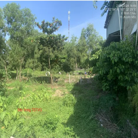 Bán Đất 560m2 có sẵn 150 m2 thổ cư giá 7.8 tỷ tại Xã Bình Châu Huyện Xuyên Mộc Bà Rịa - Vũng Tàu