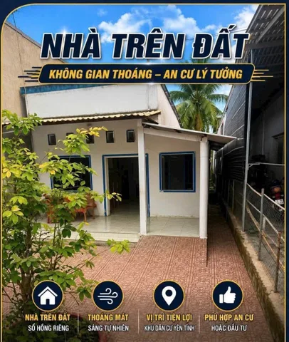 Bán Nhà riêng 193.8m2 giá 595 triệu tại Xã Long Mỹ Huyện Mang Thít nay là xã Bình Phước tỉnh Vĩnh Long