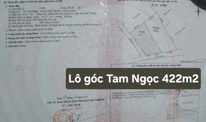 Lô góc khủng đường bê tông phường Hương Trà