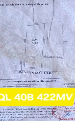 Cần bán lô đất khủng đường 40B đoạn dưới ga tàu điện Bắc Nam