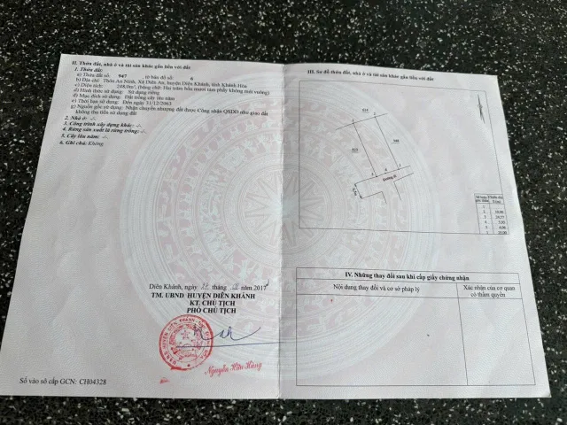 Bán Đất 248m2 tại Xã Diên An Huyện Diên Khánh Khánh Hòa giá 1ty980