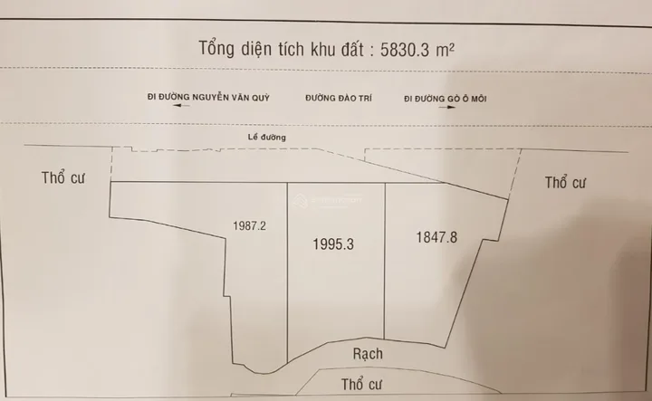🏢 SIÊU PHẨM QUỸ ĐẤT MẶT TIỀN ĐÀO TRÍ, PHƯỜNG PHÚ THUẬN, QUẬN 7 – 5.830M² – MẶT TIỀN 110M – TIỀM NĂNG PHÁT TRIỂN DỰ ÁN