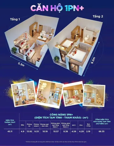Có ngay 70m2 sử dụng với chưa đầy 1,7 tỷ, view thấp tầng Sun Urban City Hà Nam, tầm nhìn thoáng vĩnh viễn