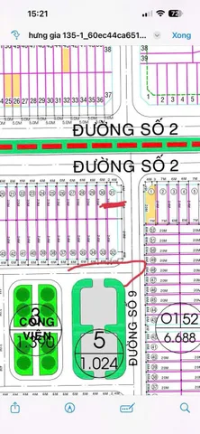 2 lô góc 2mt Ds2 và ds9 khu dân cư 135 bến lức