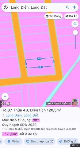 Bán Đất 120m2 có sẵn 120 m2 thổ cư giá 1.7 tỷ tại Thị trấn Long Điền Huyện Long Điền Bà Rịa - Vũng Tàu