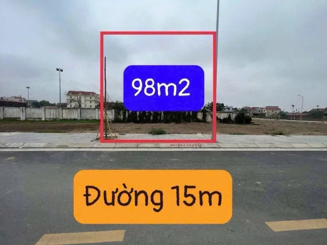 Bán Đất 98 m tại đấu giá  Bái Ngoài Hoa Động  giá 4.95 tỷ . Lô 16N6 .l/h:076.231.9990 e Thúy