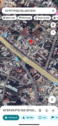 Khách muốn diện tích rộng vị trí trung tâm giá rẻ thì alo e,ngang 10m đất Hiệp Thành cũ (phường Phú Lợi-TP.HCM) sát bên Đại Lộ Bình Dương vào 50m đường xe ba gác cách đường oto 20m gần ngay ngã 3 Mũi Dùi