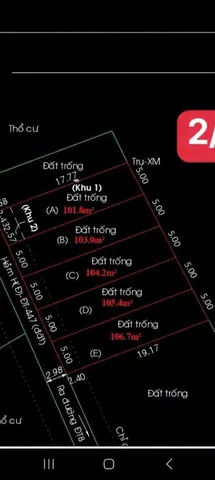 Bán Đất 104.2m2 có sẵn 104.2 m2 thổ cư giá 3.35 tỷ tại Xã Đông Thạnh Huyện Hóc Môn TP. Hồ Chí Minh