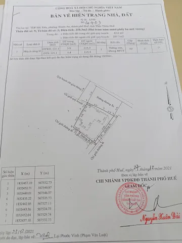 Bán Nhà riêng 162m2 có sẵn 162 m2 thổ cư giá 4.05 tỷ tại Đường Hoàng Sa Thị trấn Thuận An Huyện Phú Vang Thừa Thiên Huế