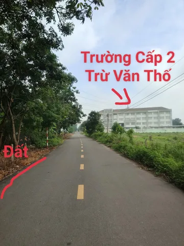 chủ bán lô đất nhanh đối diện xéo trường THCS trừ văn Thố giá ngộp 780tr /1090m2 sổ hồng riêng