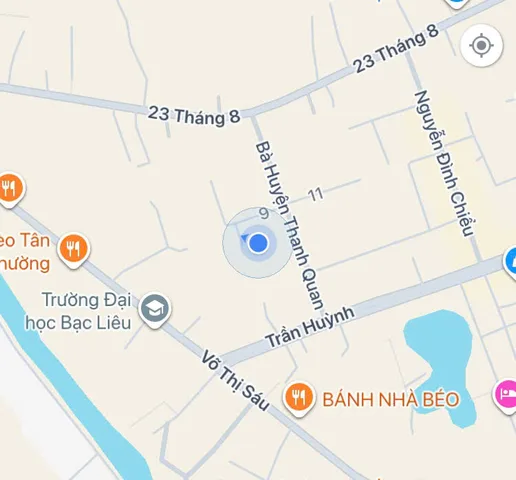 Bán Đất 582m2 giá 1.3 tỷ tại - Chọn - Phường 8 Thành phố Bạc Liêu Bạc Liêu