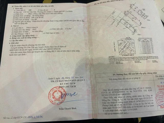 Bán Nhà Mặt Tiền 335-337-339 Võ Văn Tần, Phường 5, Quận 3