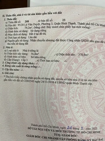 Bán Nhà Hẻm 95/20 Lê Văn Duyệt, P3, Bình Thạnh