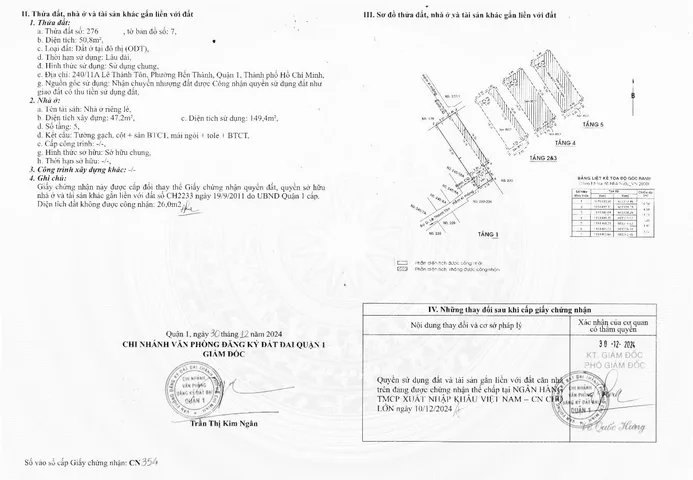 Bán Nhà Hẻm 240A/11 Lê Thánh Tôn, P. Bến Thành, Q1
