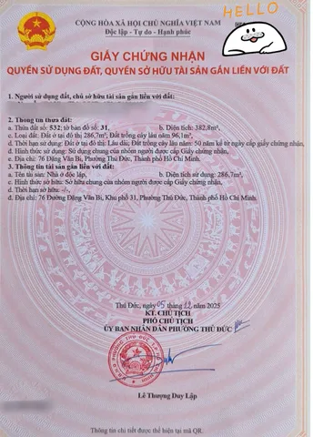 Bán Nhà Mặt Tiền 76 Đặng Văn Bi, Bình Thọ, Thủ Đức