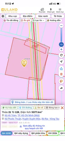 Bán Đất 5000m2 có sẵn 3000 m2 thổ cư giá 40 tỷ tại Xã Phước Thuận Huyện Xuyên Mộc Bà Rịa - Vũng Tàu