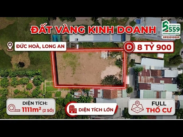Bán đất tại Ấp Rừng Sến, Xã Mỹ Hạnh Bắc, Huyện Đức Hòa, Tỉnh Long An