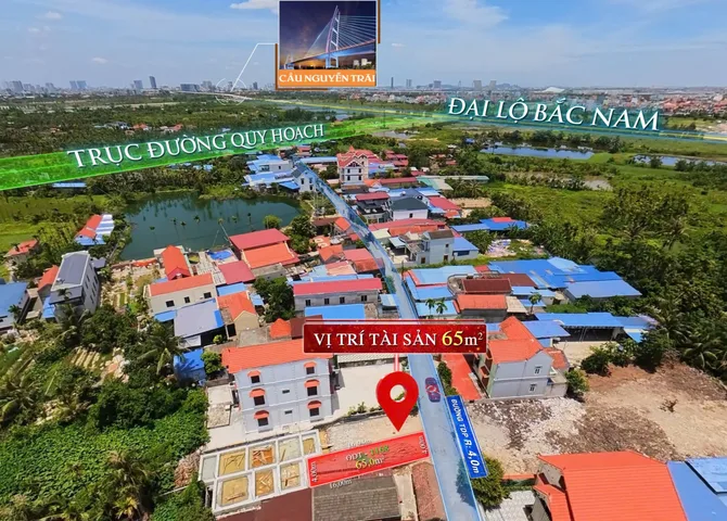 08.2026.Bán Đất 65m2 đường thôn 6m. giá 2 ngàn tại  An Lư . liên hệ 0362558882