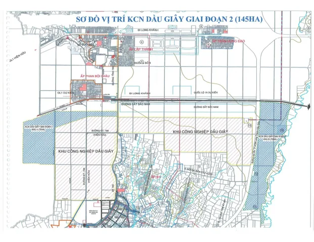 Bán đất xây dựng kho, nhà xưởng 62000 m2 tại Đường KCN Dầu Giây, Tỉnh lộ 25 Xã Bàu Hàm 2 Huyện Thống Nhất Đồng Nai