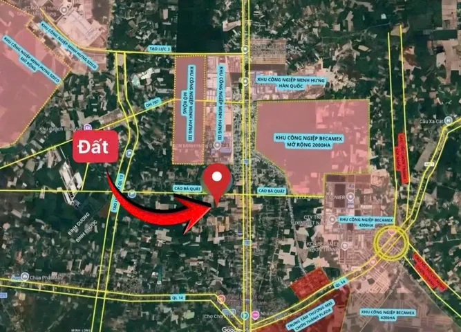 Bán Đất 270m2 có sẵn 60 m2 thổ cư giá 335 triệu tại Đường Cao Bá Quát Thị trấn Chơn Thành Thị xã Chơn Thành Bình Phước