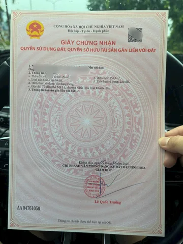 CHƯA TỚI 800 TRIỆU – SỞ HỮU NGAY LÔ ĐẤT 150m² FULL THỔ CƯ TẠI PHƯỜNG NINH HÒA! 💥
