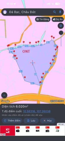 Bán Đất 6000m2 có sẵn 1600 m2 thổ cư giá 8.7 tỷ tại Xã Đá Bạc Huyện Châu Đức Bà Rịa - Vũng Tàu