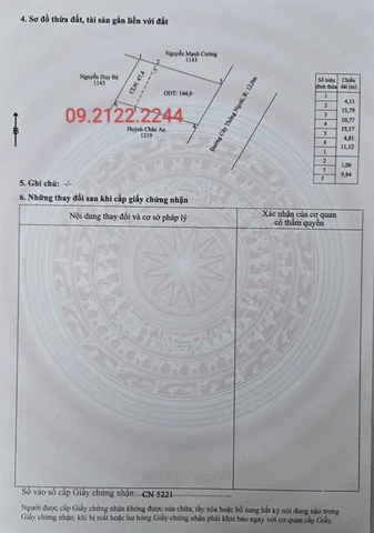 Bán Đất 95.6m2 có sẵn 73.7 m2 thổ cư Gành Gió, Cửa Dương giá 1.5 tỷ tại Đặc Khu Phú Quốc