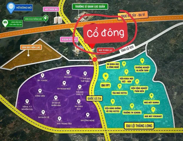 2 tỷ tại Hòa Lạc gần chợ và tái định cư Đại học Quốc Gia, 100m2 full thổ - Sổ Hồng riêng