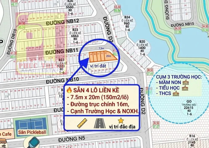 4 Lô Đất 150m2 có sổ sẵn thổ cư 100%  giá 820 triệu KCN vsip bình định ( có hỗ trợ vay )