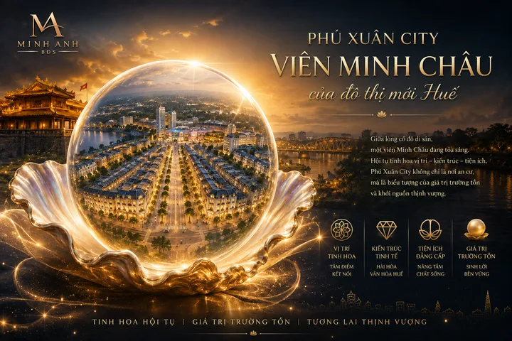 Kiến tạo dòng tiền. Kiến tạo giá trị. Kiến tạo di sản tại Phú Xuân City.