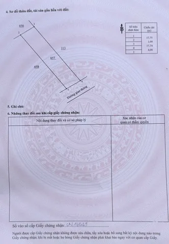 Bán Đất  sổ riêng 69m2 có sẵn 69 m2 thổ cư giá 2.58 tỷ tại gần TĐC Bửu Hòa