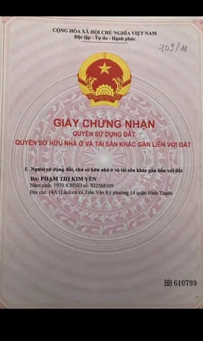 Bán Nhà Mặt Tiền 308A Lê Quang Định, Phường 11, Quận Bình Thạnh