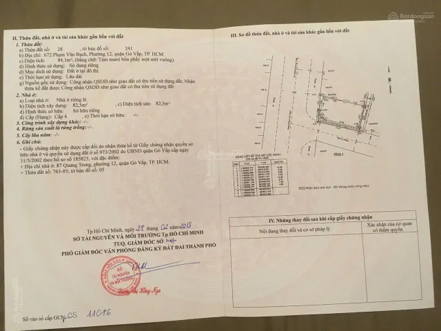 Bán Nhà Mặt Tiền 672 Phạm Văn Bạch, Phường 12, Gò Vấp