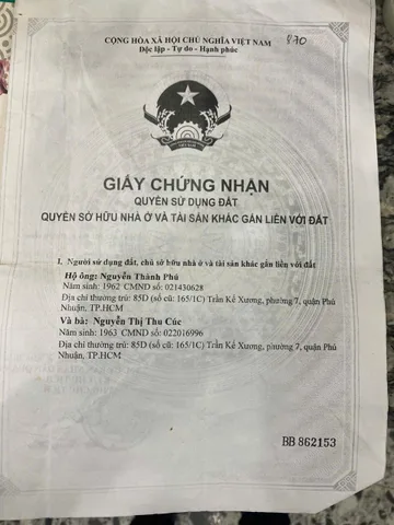 Bán Nhà Mặt Tiền 73 Trần Khắc Chân, P.Tân Định, Quận 1