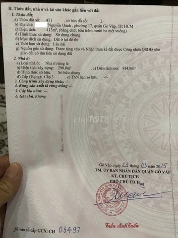 Bán Nhà Hẻm 537/22 Nguyễn Oanh, P.17, Gò Vấp