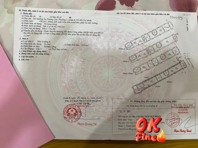 Bán Nhà Mặt Tiền 242 Âu Dương Lân, P. 3, Q.8