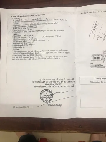 Bán Nhà Mặt Tiền 166 Đỗ Thị Lời, P.1, Q.3
