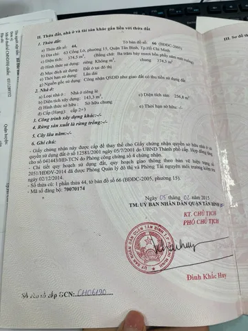 Bán Nhà Mặt Tiền 63 Trần Thị Trọng, P15, Tân Bình